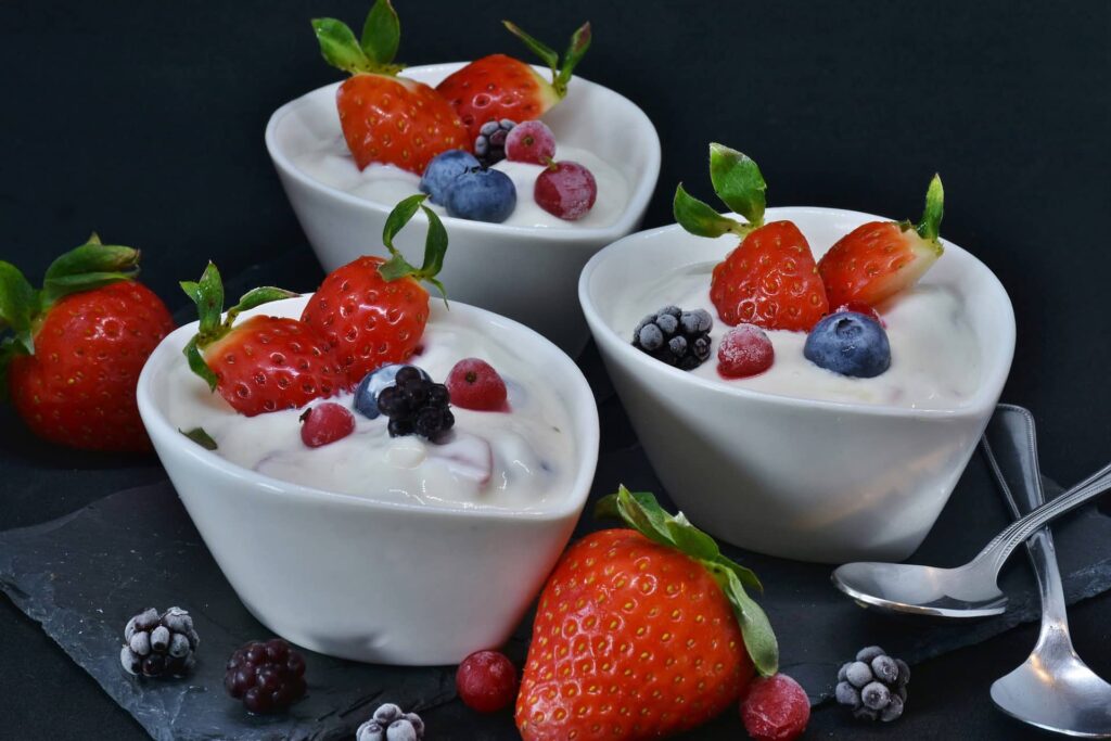 Eiweißreiche Ernährung: Quarkspeise