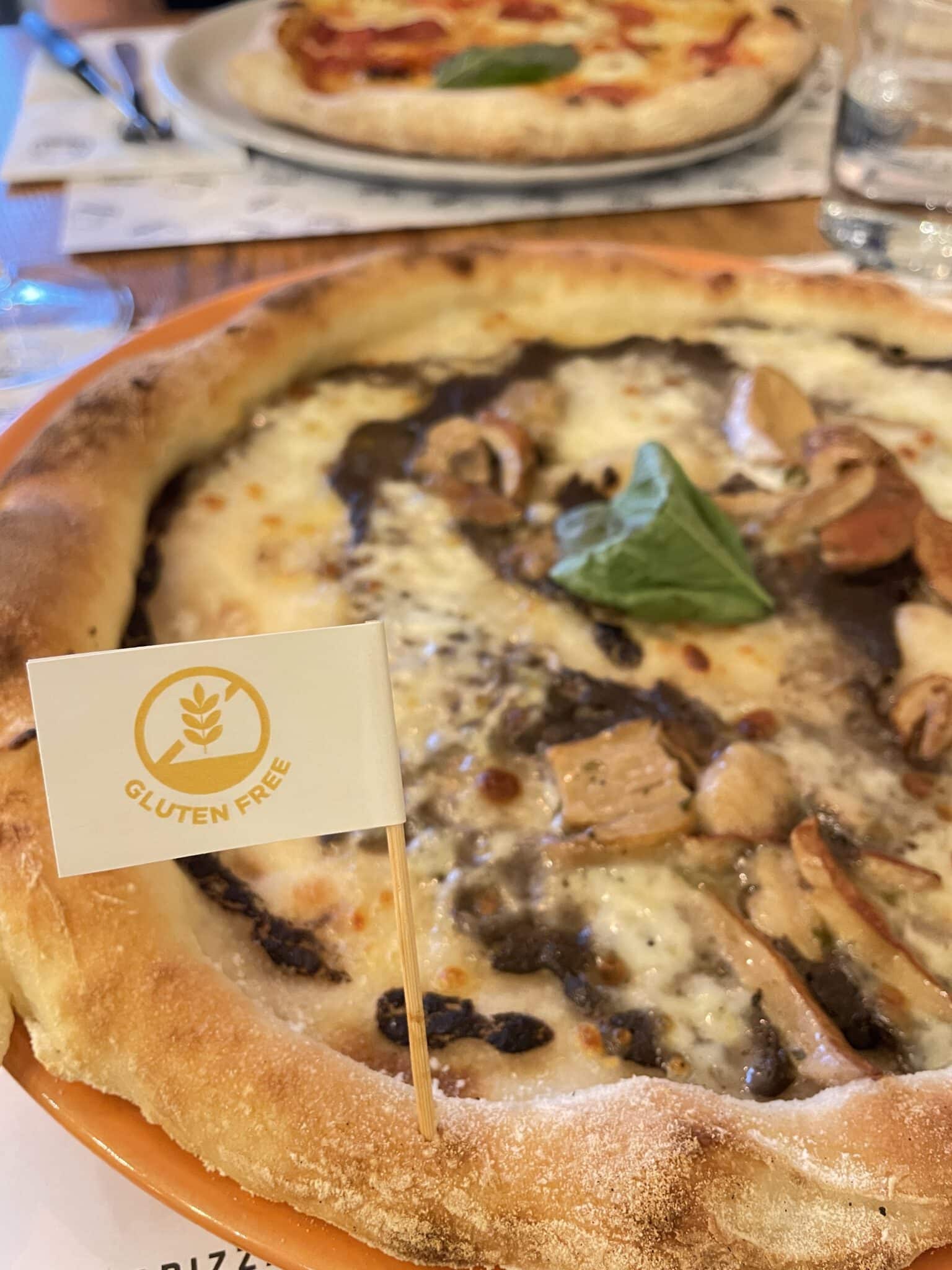 glutenfreie Ernährung - lutenfreie Pizza mit Pilzen