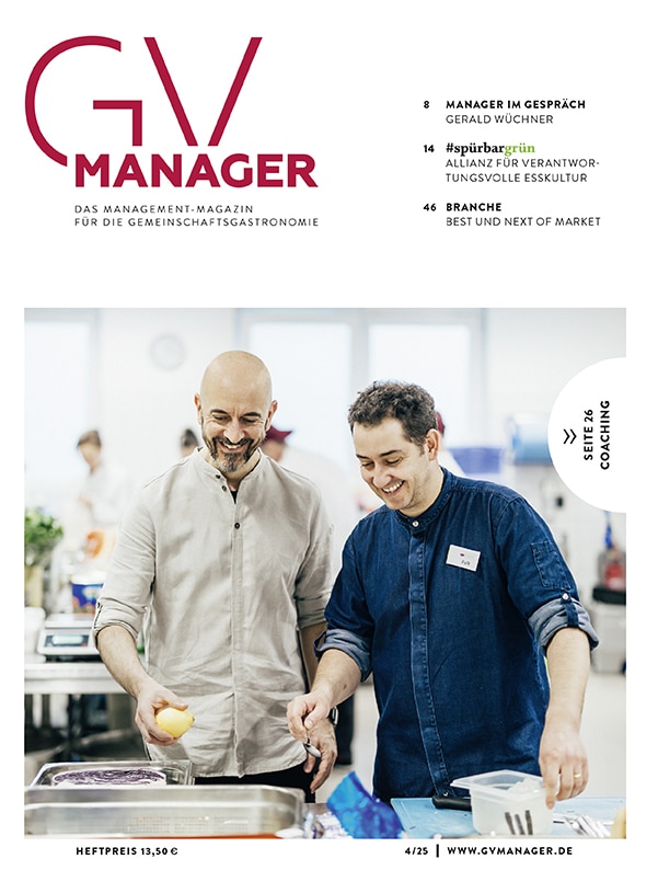 Coaching mit essen&ernähren - Titelseite des GV MANAGER