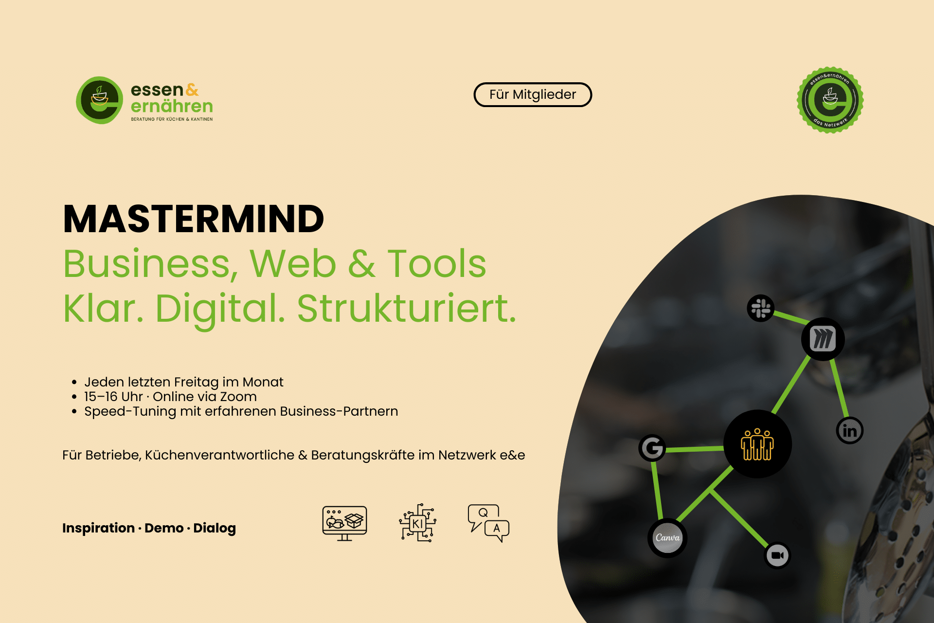 Business, Web & Tools, Weiterbildung im Netzwerk essen&ernähren
